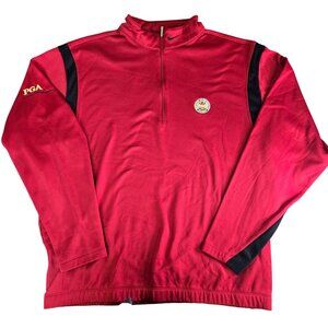 Nike Golf PGA Northern CA Section Red Pullover Fleece Lined Sweatshirt XL